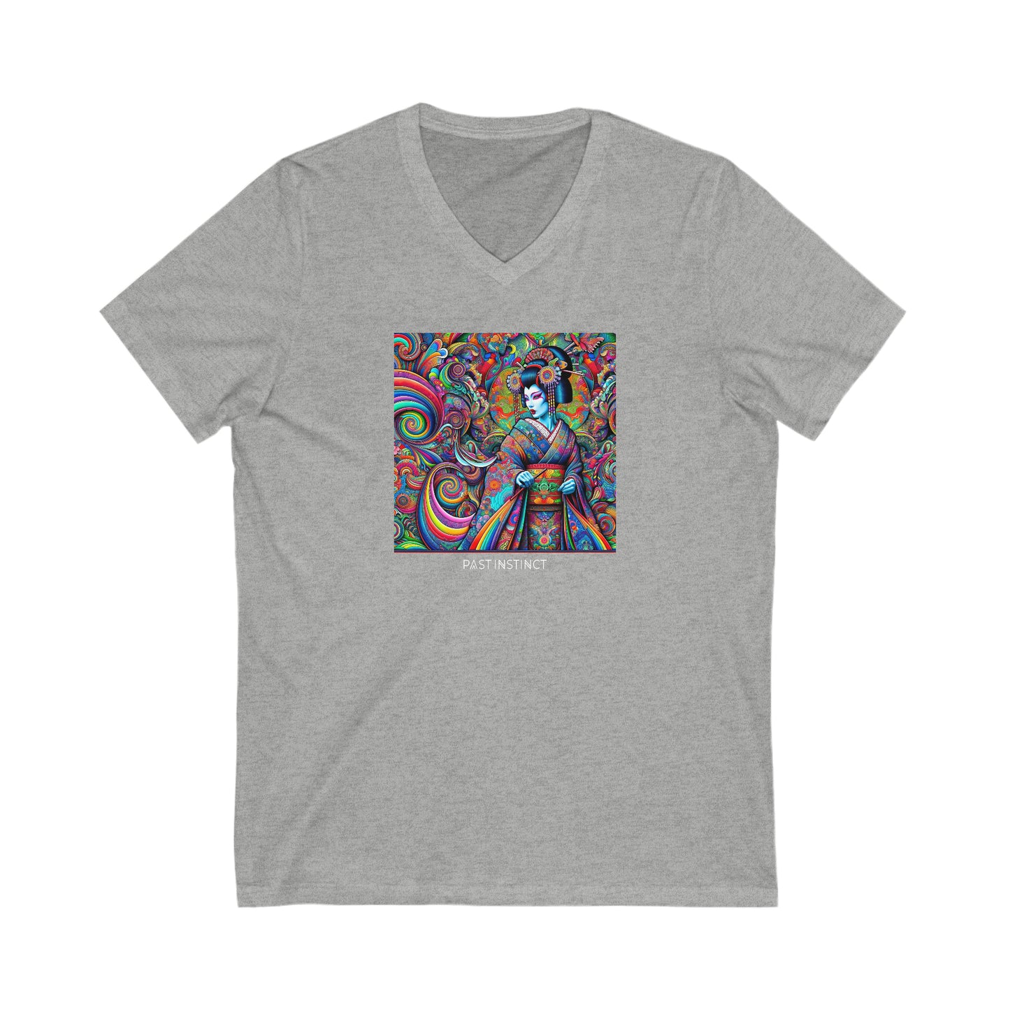 Womens Psychedelic Geisha - Dark Tee