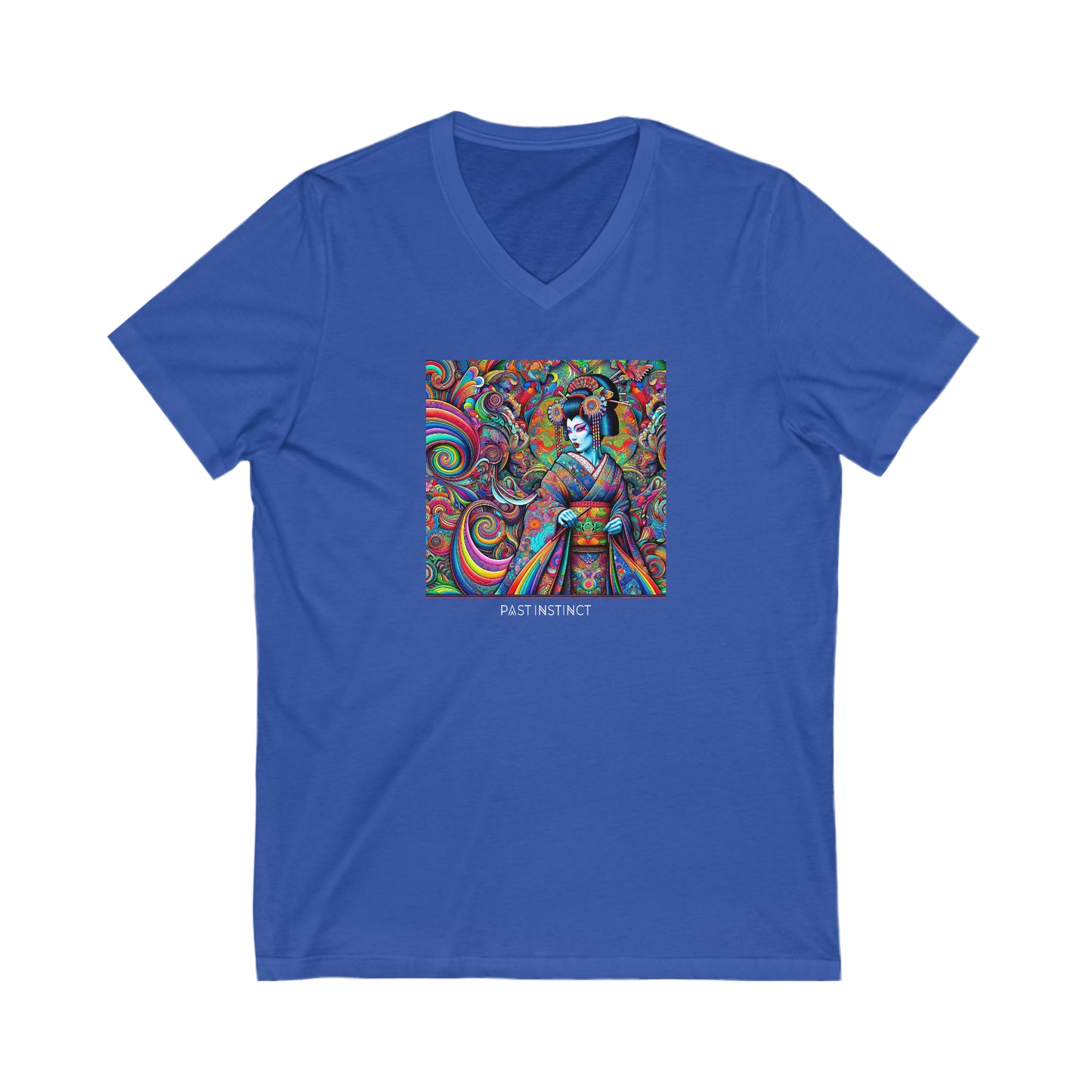 Womens Psychedelic Geisha - Dark Tee