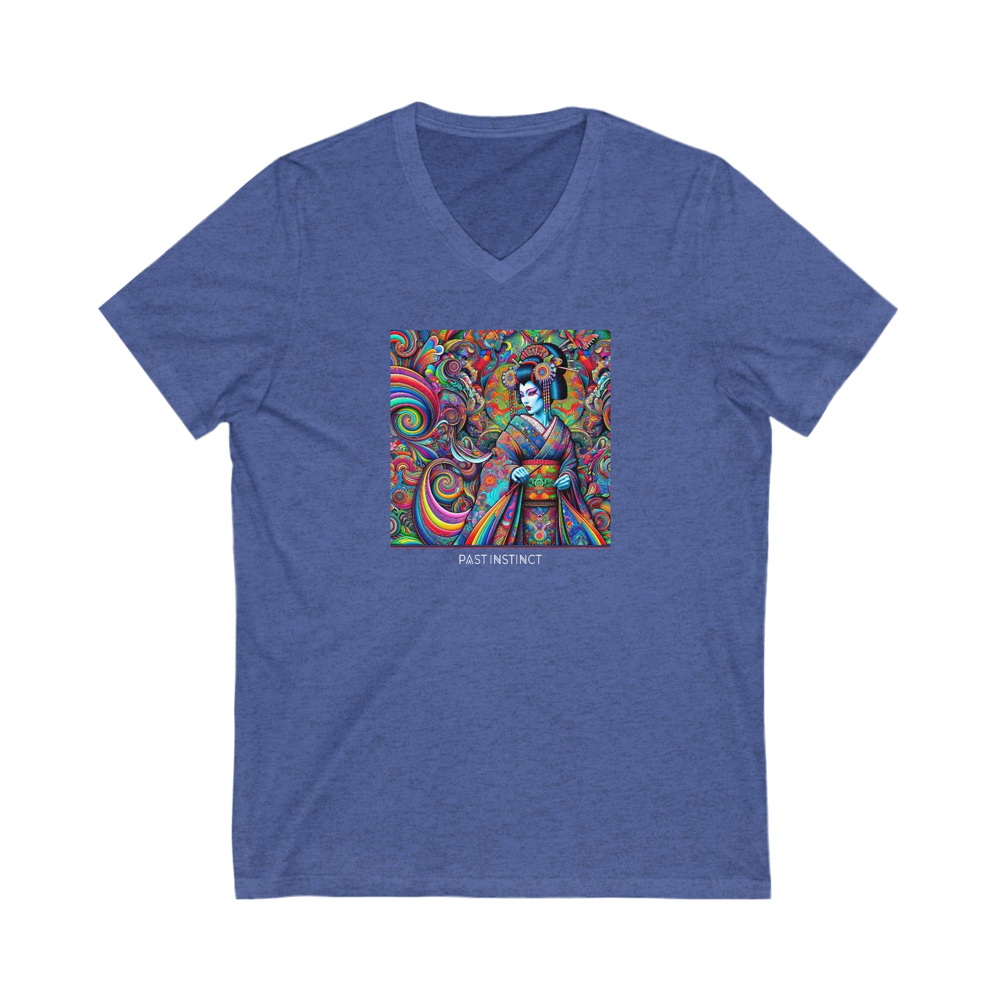 Womens Psychedelic Geisha - Dark Tee