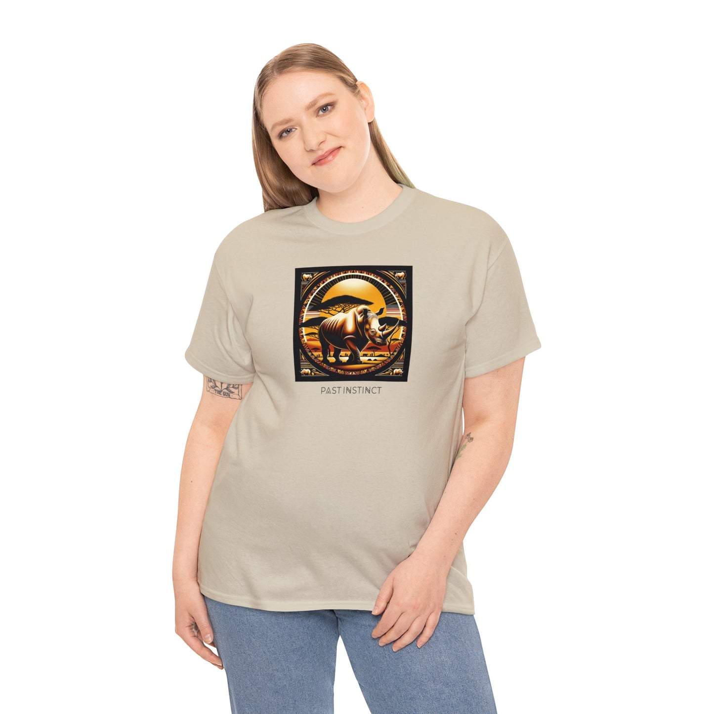 African "Sunset Majesty" white Rhino - Tee