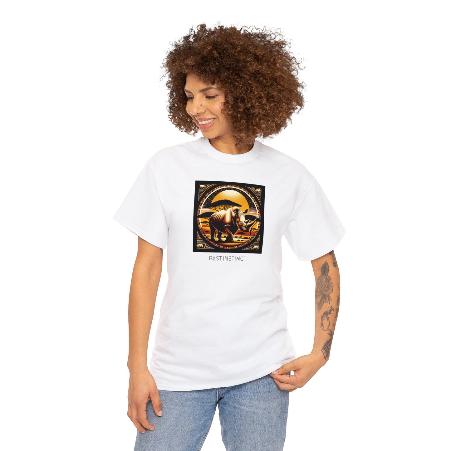 African "Sunset Majesty" white Rhino - Tee