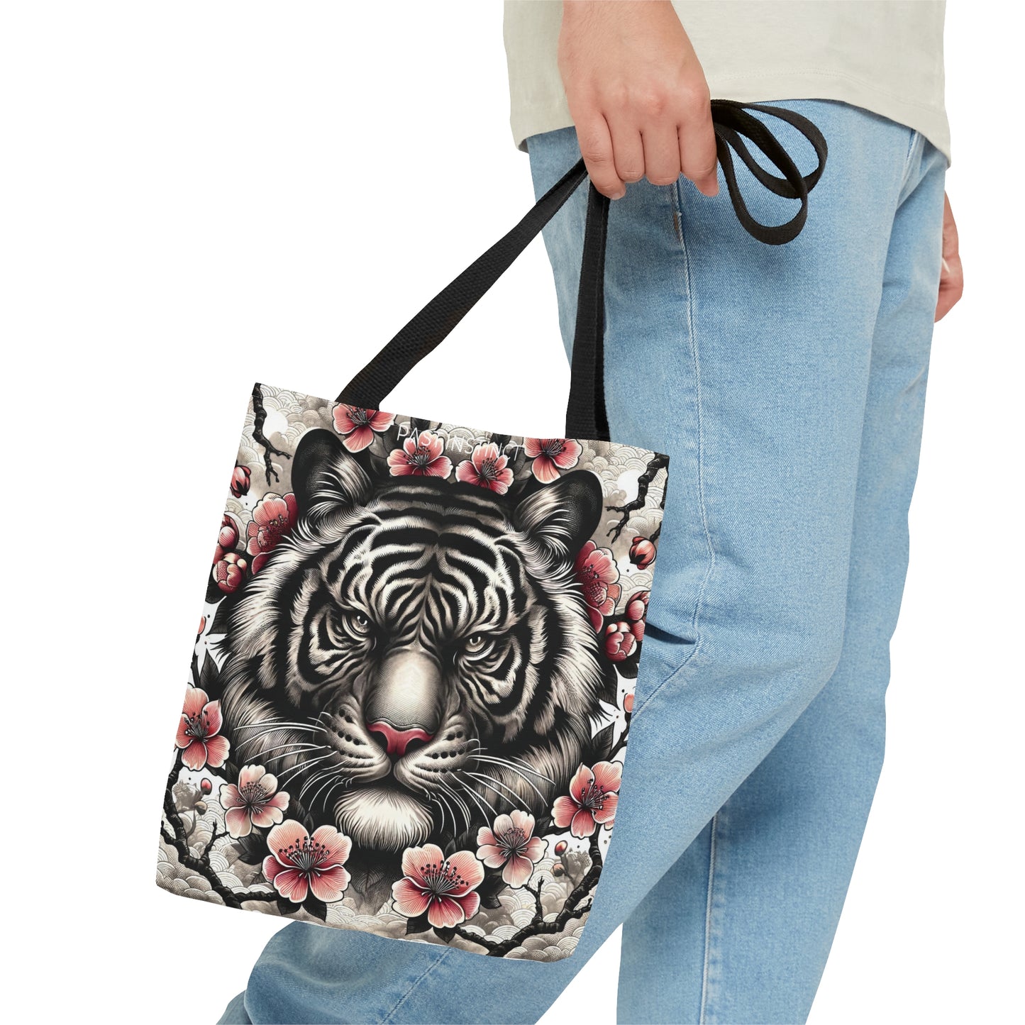 Japanese White Tiger - Tote Bag