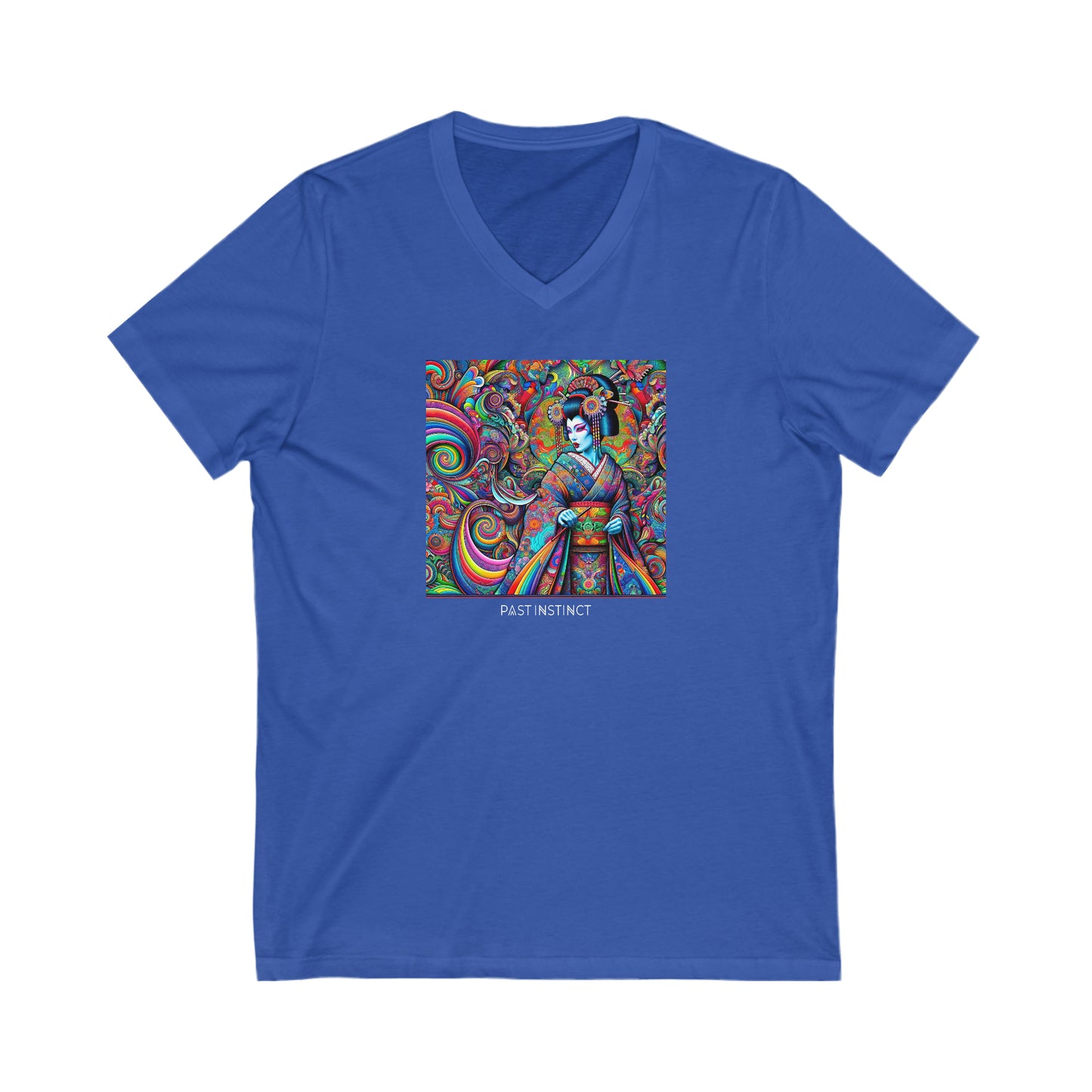 Womens Psychedelic Geisha  - Dark Tee