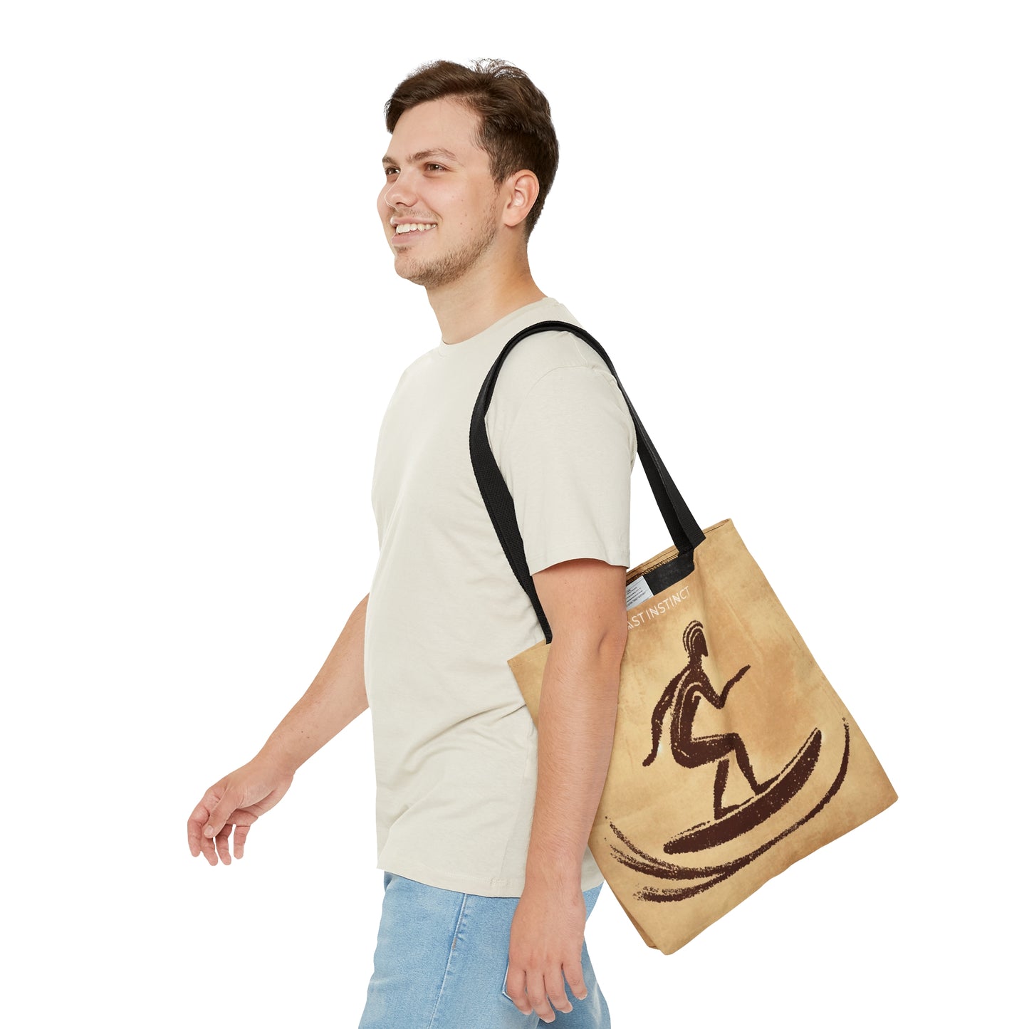 Cave Art Surfer - Tote Bag