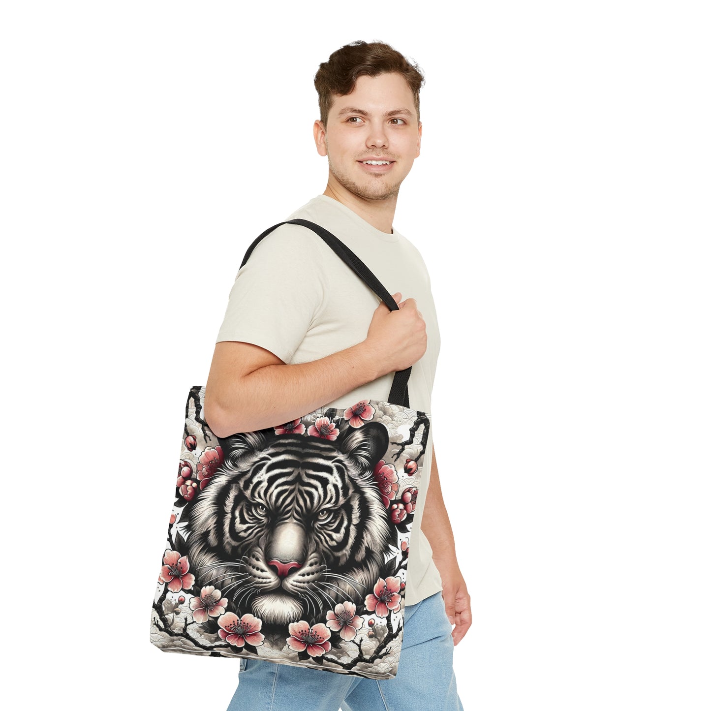 Japanese White Tiger - Tote Bag