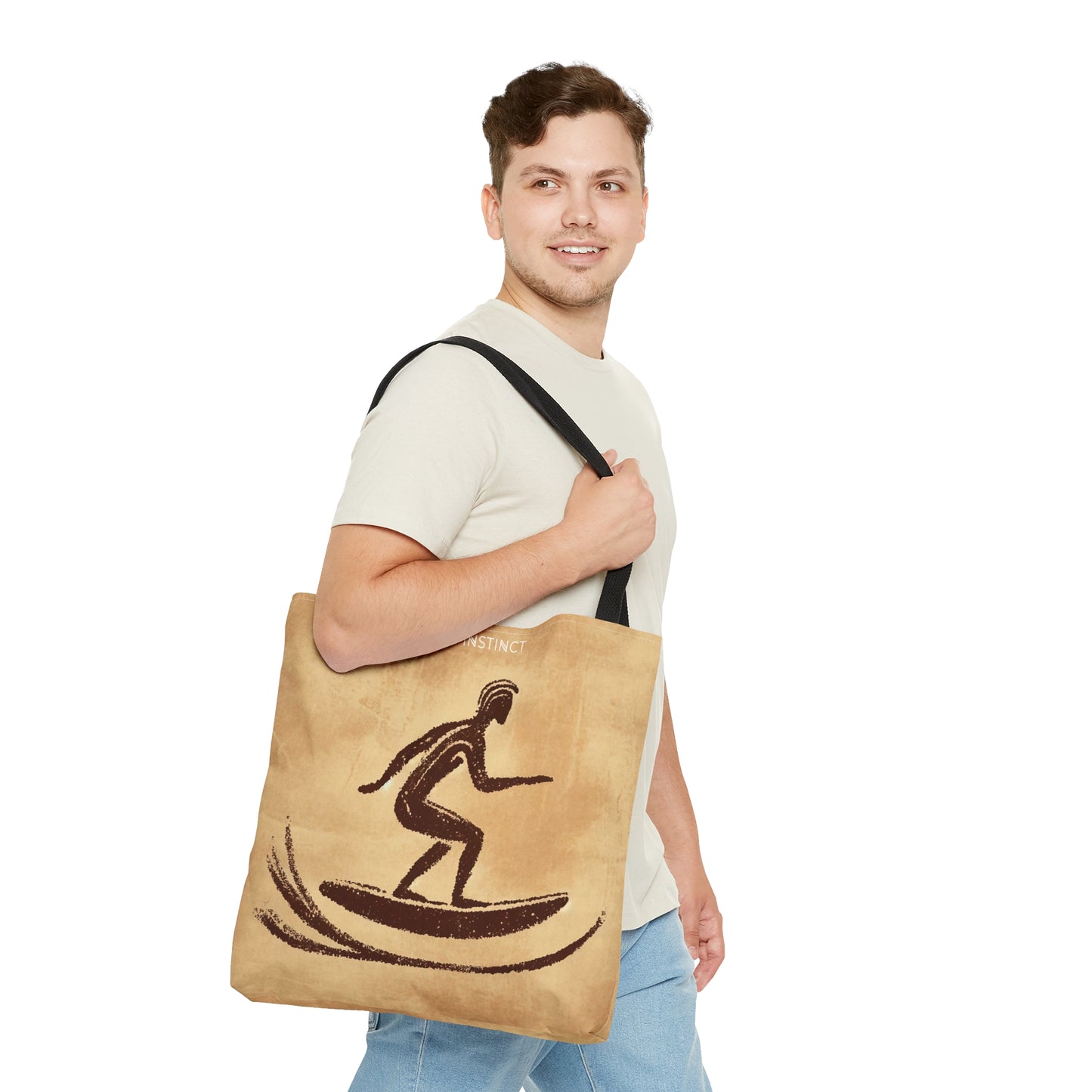 Cave Art Surfer - Tote Bag