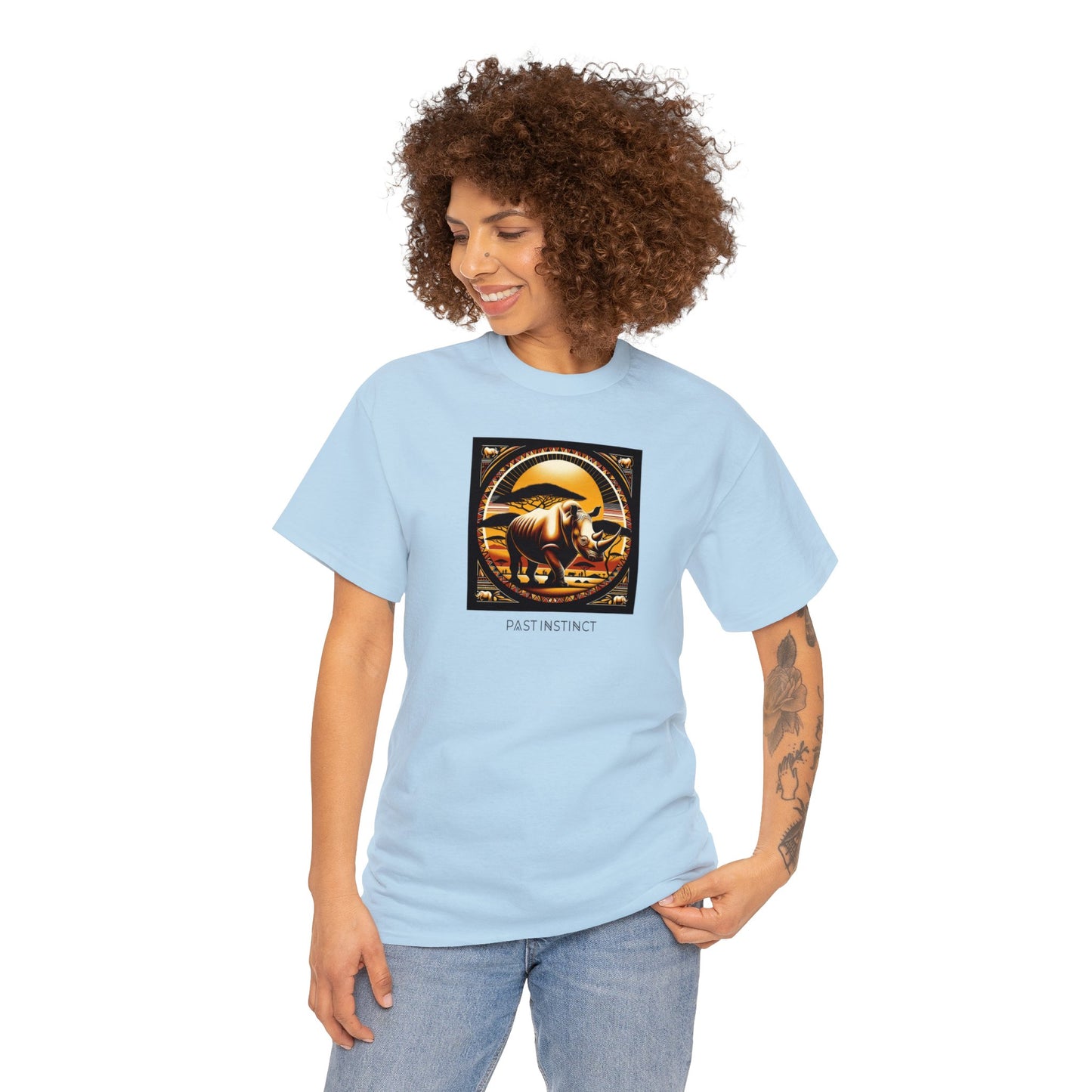 African "Sunset Majesty" white Rhino - Tee