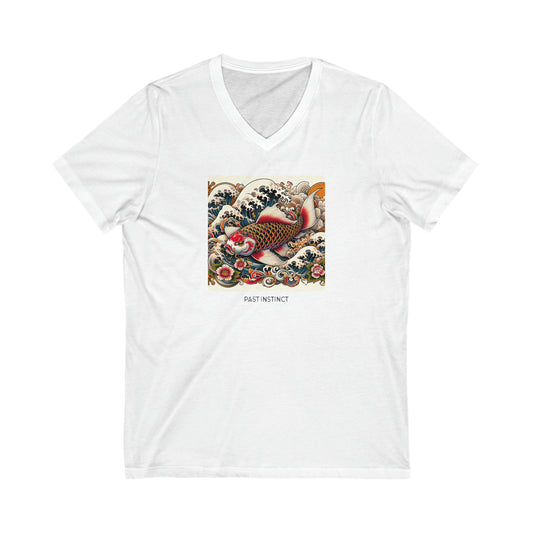 Womens Japanese "Onna-bugeisha" Koi - Tee