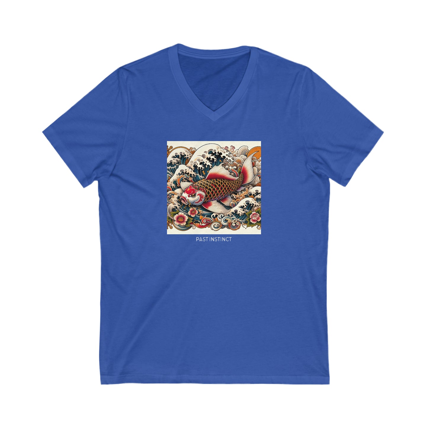 Womens Japanese "Onna-bugeisha" Koi - Dark Tee