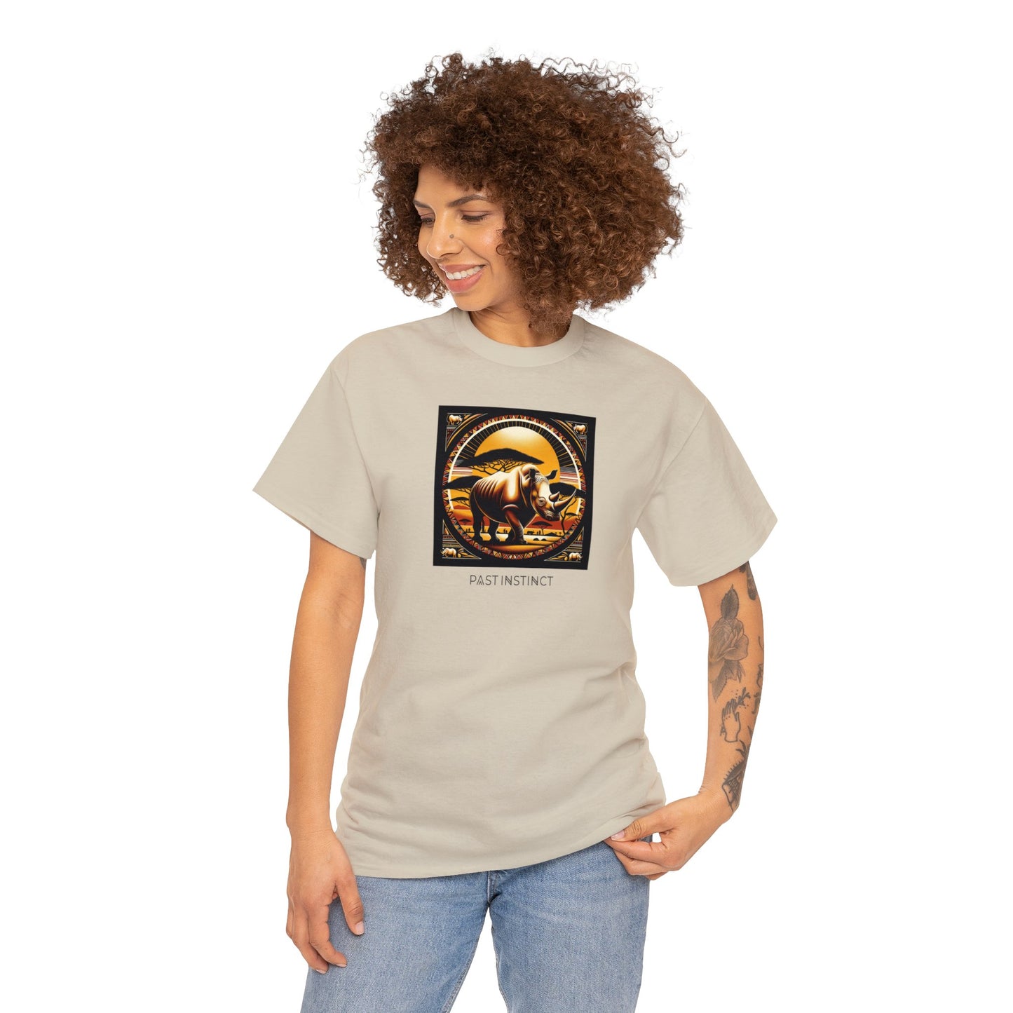 African "Sunset Majesty" white Rhino - Tee