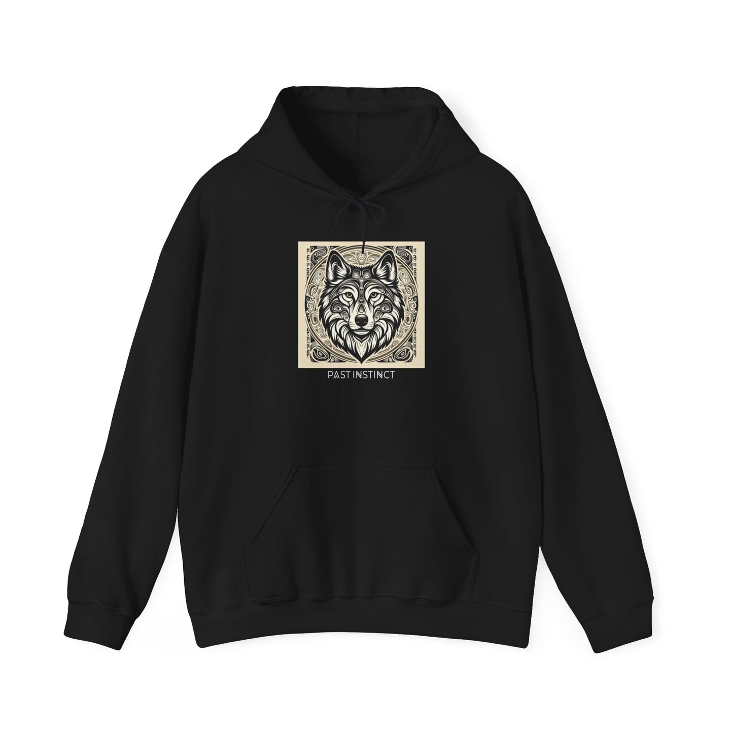 Dark Native wolf - Hoodie