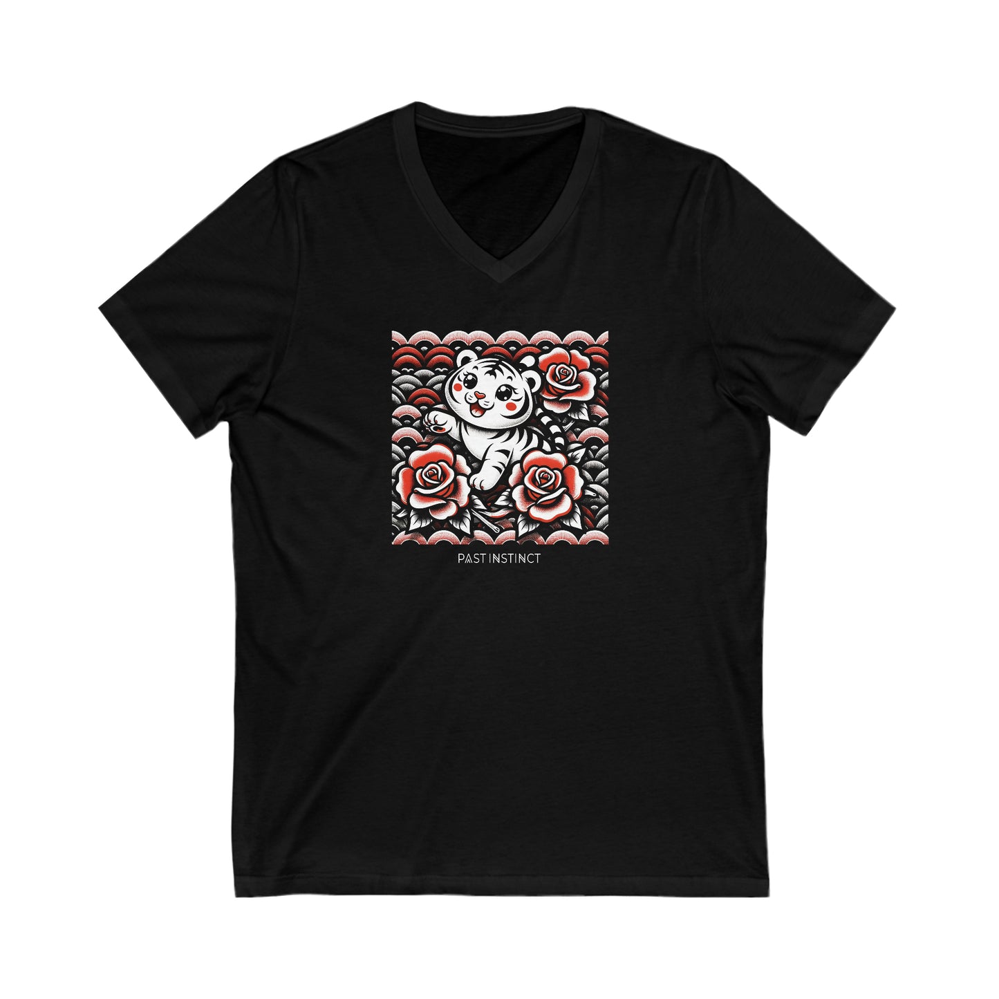 Womens Japanese "Rosy Cub" Tigress - Dark Tee