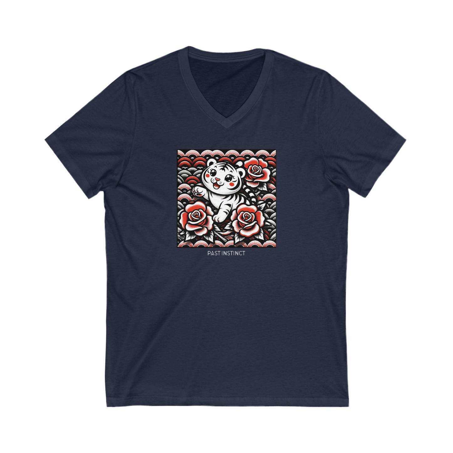 Womens Japanese "Rosy Cub" Tigress - Dark Tee