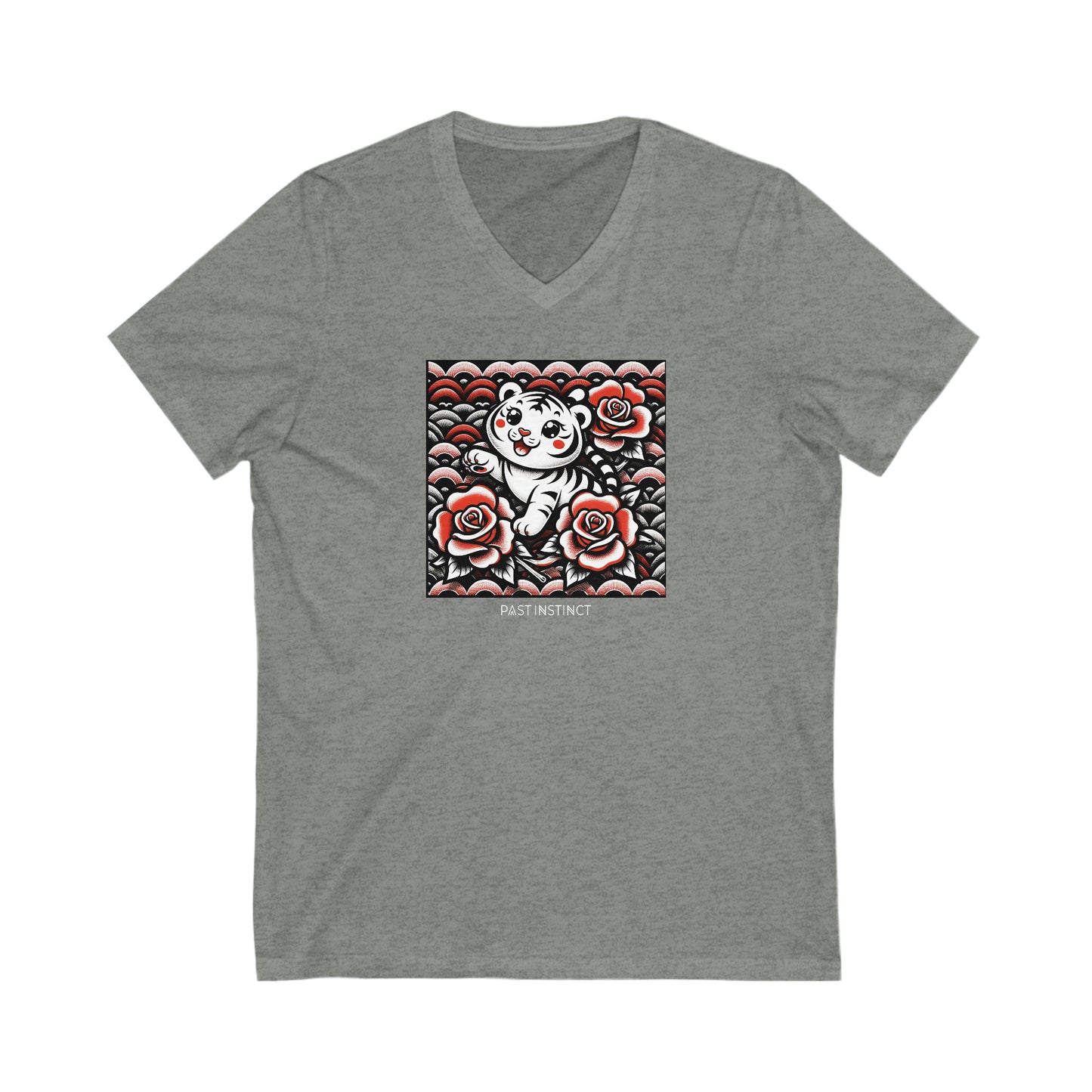 Womens Japanese "Rosy Cub" Tigress - Dark Tee