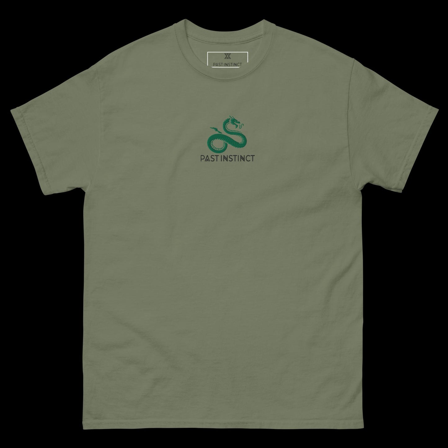 Japanese Green Serpent (Front embroidery) - tee